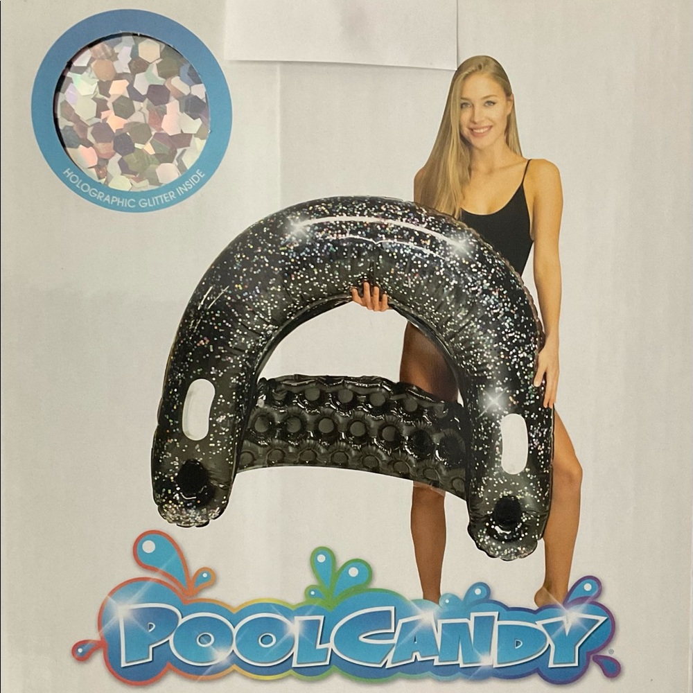 The Black Glitter Sun Chair